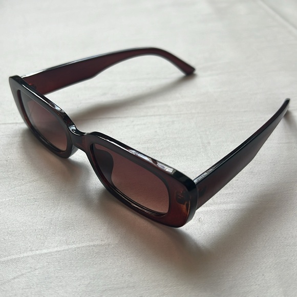 Retro Rectangular Frame Ink Street Photography Sunglasses - Picture 9 of 9
